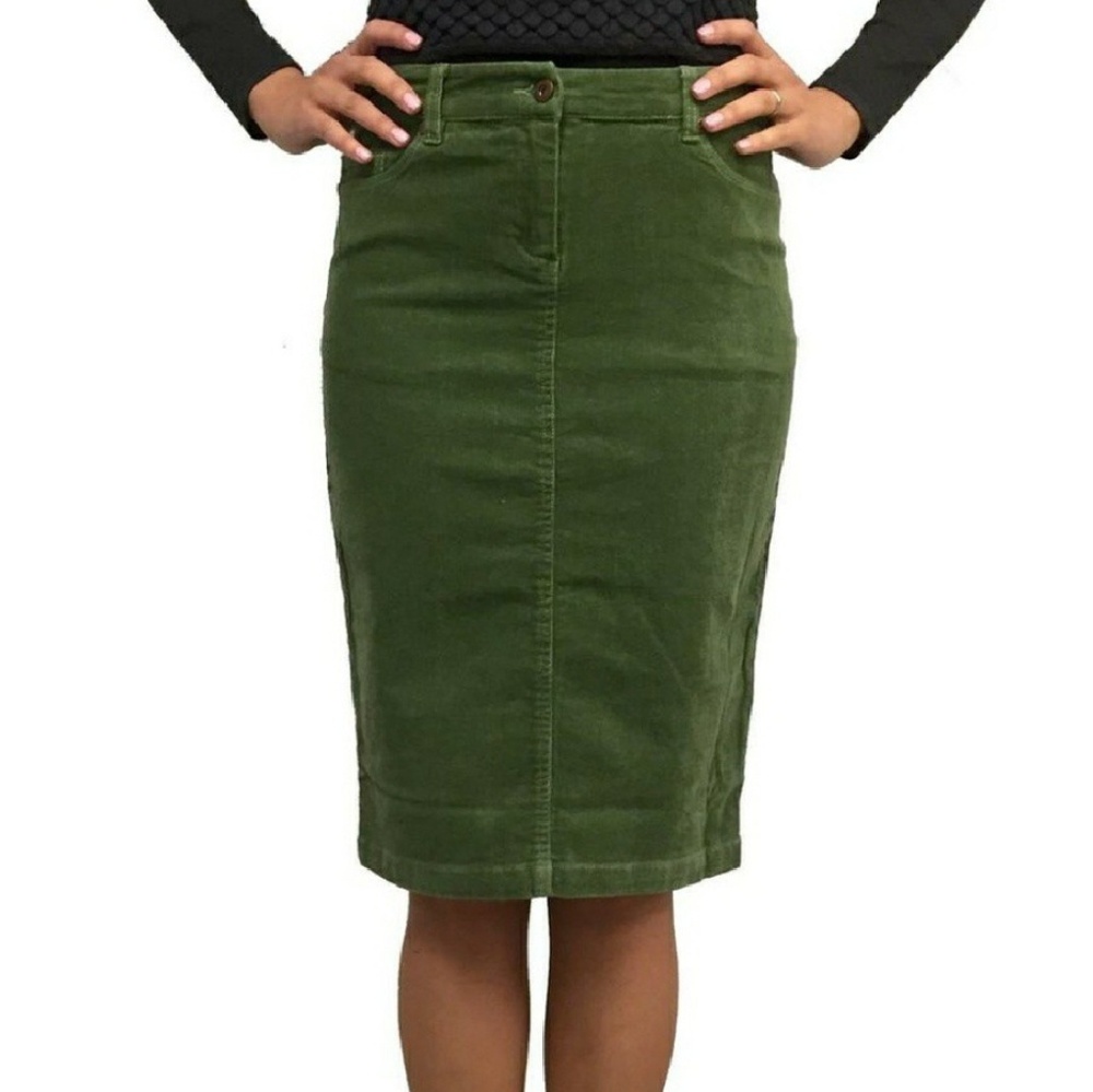ST. JOHN'S BAY Stretch Corduroy Pencil Skirt